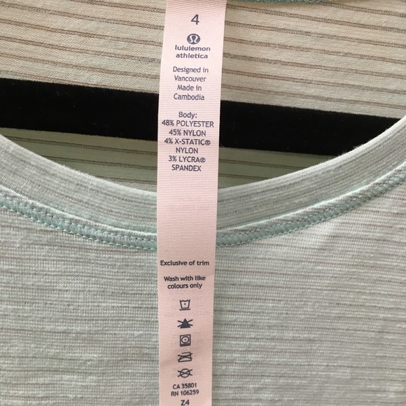 Lululemon var-city muscle tank sea aqua blue Sz 4 - Picture 6 of 8
